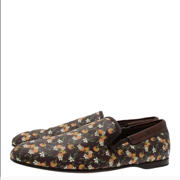 Dolce & Gabbana Other - • Dolce & Gabbana • Orange Print Amalfi Loafer Men